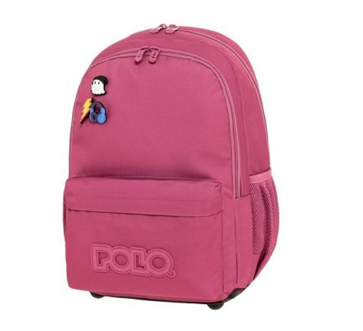 Picture of Backpack 2comp. Large Magenta With Pins Polo