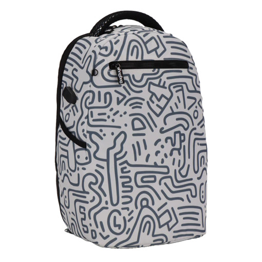 Picture of Backpack Large Grey Doodle Must
