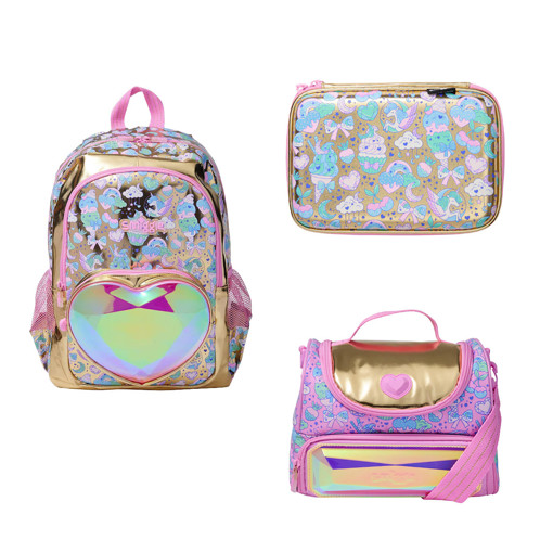 Picture of Backpack Medium +Lunch Bag +PC Smiggle Heart
