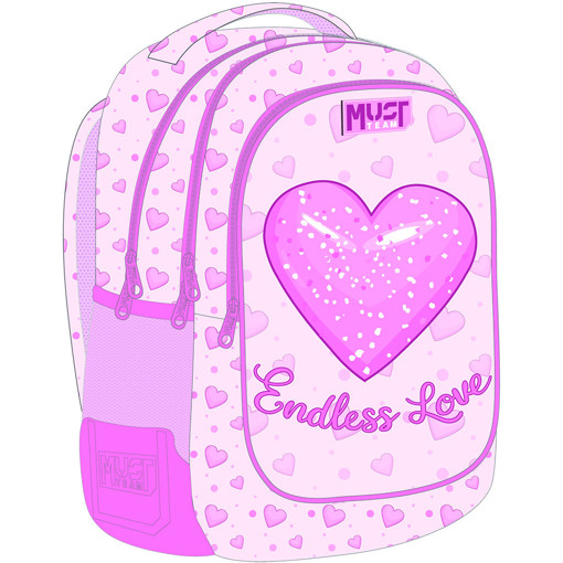 Picture of Backpack Medium Endless Love Must,+Pencil case