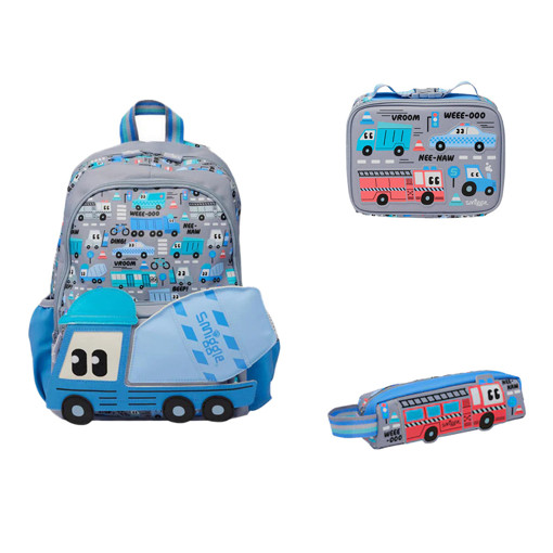 Picture of Backpack Small Blue +Lunch Bag +PC Smiggle