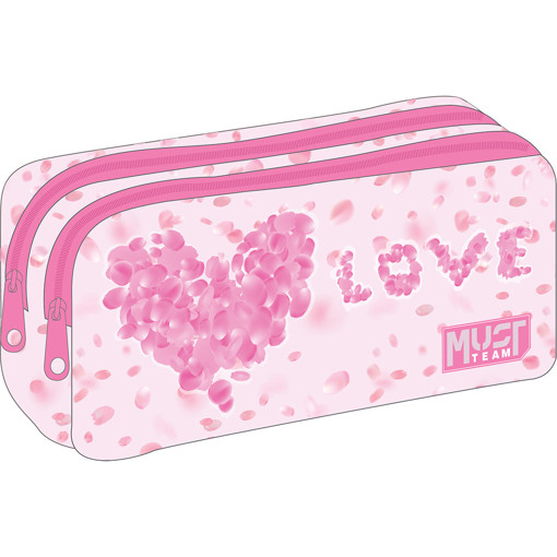 Picture of Pencil Case 2comp Cute Love Must