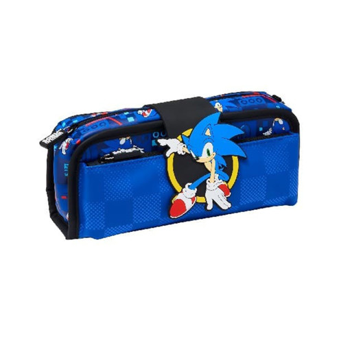 Picture of Pencil Case Multiple Layers Sonic Smiggle