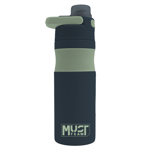 Picture of Water Bottle Stainless Steel 500ml Black/Olive Mus