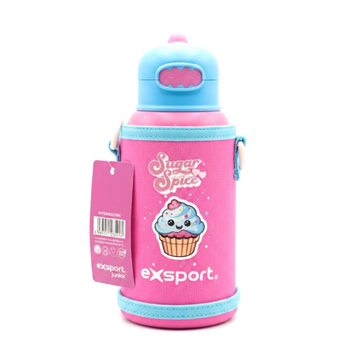 Picture of Water Bottle Stainless Steel 550ml Cupcake Exsport
