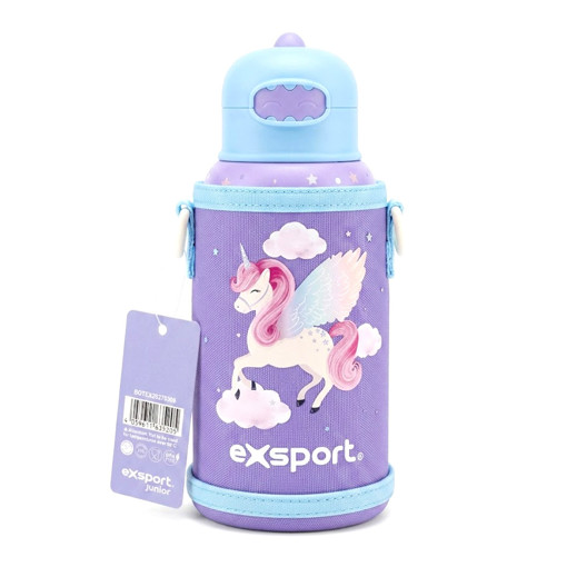 Picture of Water Bottle Stainless Steel 550ml Unicorn Exsport