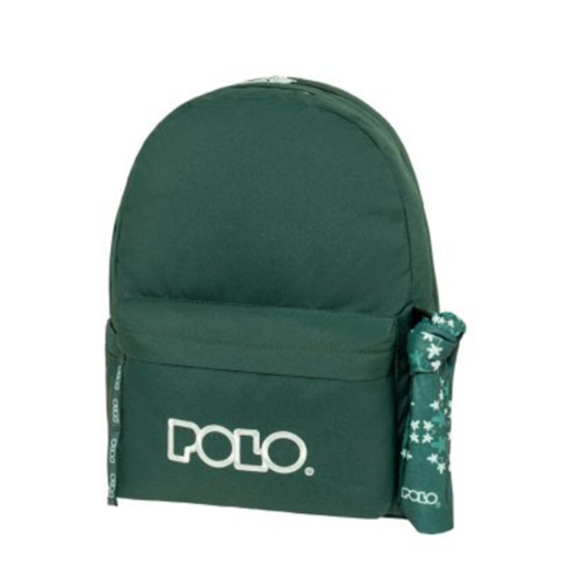 Picture of Backpack 2comp. Large Dark Green/Cyan Scarf Polo