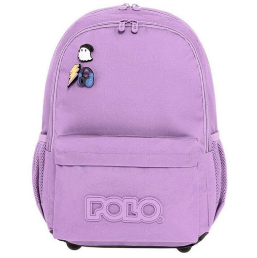 Picture of Backpack 2comp. Large Lilac With Pins Polo