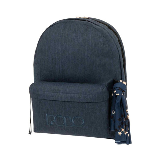 Picture of Backpack 2comp. Large Dark blue Scarf Polo