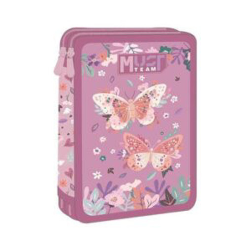 Picture of Pencil Case Full Stationary Set Lilac Butterfly Mu