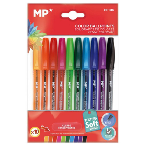 Picture of Ball Pen 10colors 1mm Soft Touch MP