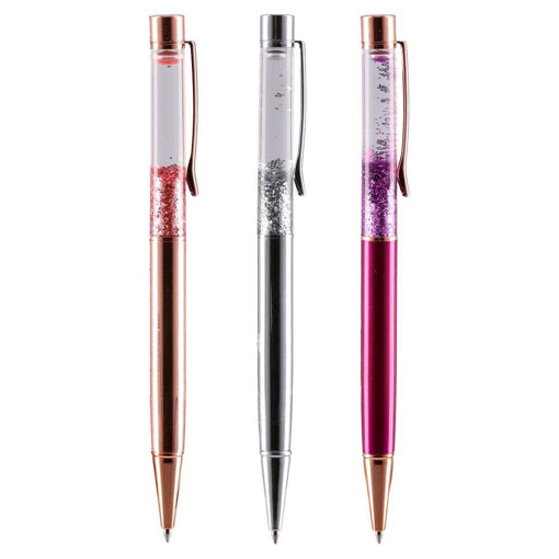 Picture of Ball Pen Glitter Blue Elegant