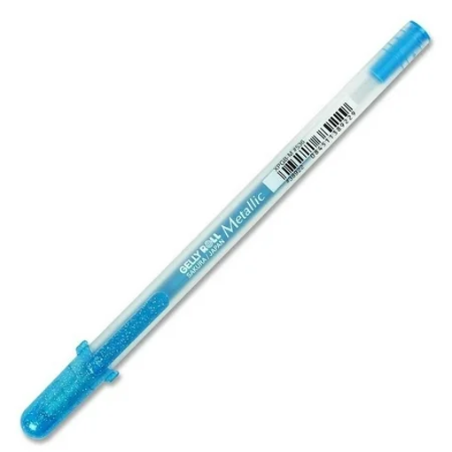 Picture of Ball Pen Metallic Blue 0.5mm Gelly Sakura