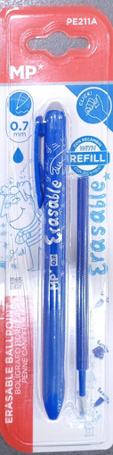 Picture of Erasable Pen Blue 0.7mm With Refill MP