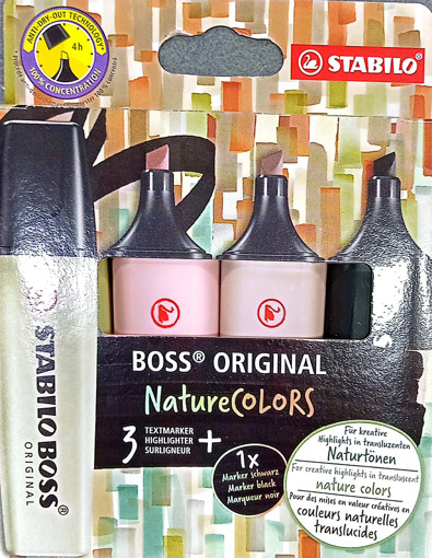 Picture of Highlighter Pack 4clrs Nature Stabilo Boss Origina