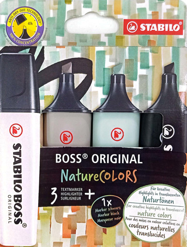 Picture of Highlighter Pack 4clrs Nature Stabilo Boss Origina