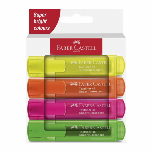 Picture of Highlighter Pack 4clrs Neon Faber-Castell