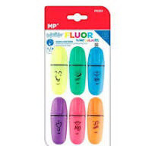 Picture of Highlighter Pack 6clrs Neon (1&4)mm Mini MP