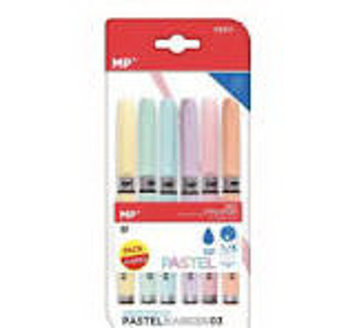 Picture of Highlighter Pack 6clrs Pastel 0.9-1.3mm MP