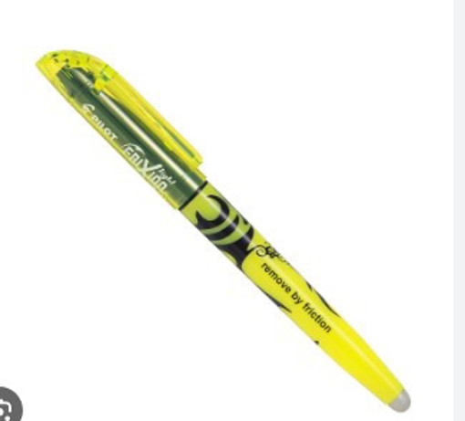 Picture of Highlighter Yellow Erasable Frixion Pilot