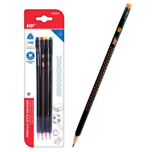 Picture of Pencil Graphit (Set of 4) HB with Eraser MP