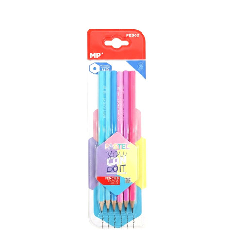 Picture of Pencil Graphit (Set of 6) Pastel Clrs HB MP