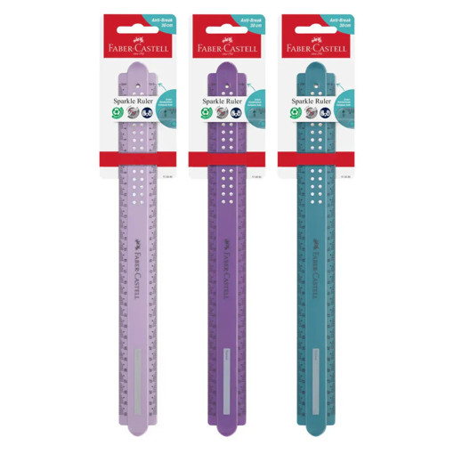 Picture of Plastic Ruler 30cm Pastel Cosmic Faber-Castell