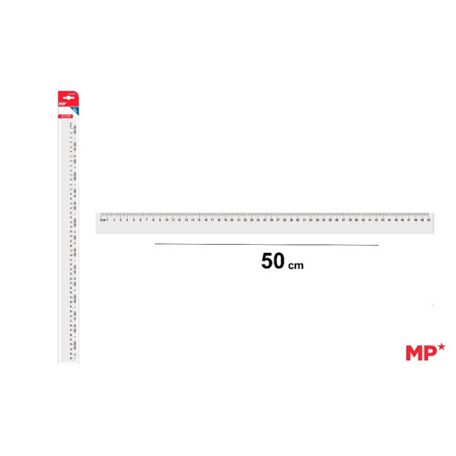 Picture of Plastic Ruler 50cm Transparent MP