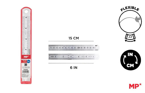 Picture of Ruler Aluminium 15cm 6in MP