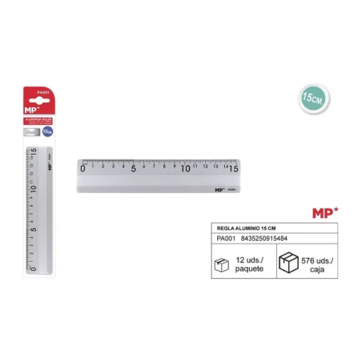 Picture of Ruler Aluminium 15cm MP