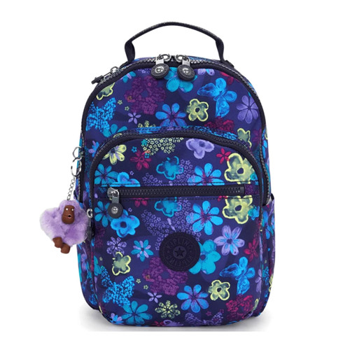 Picture of Backpack Large Dark Flwr Stamp Seoul S Kipling