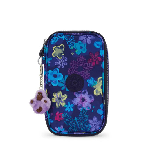 Picture of Pencil Case Dark Flwr Stamp 50 Pens Kipling