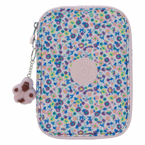 Picture of Pencil Case Digi Fower Prt 100 Pens Kipling
