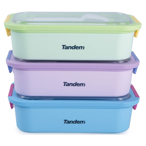 Picture of Lunch Box 500ml Blue Stainless Tandem