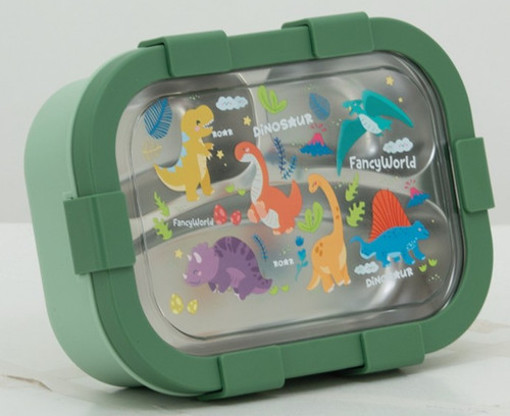 Picture of Lunch Box 850ml Stainless Tandem,Dinosaurs