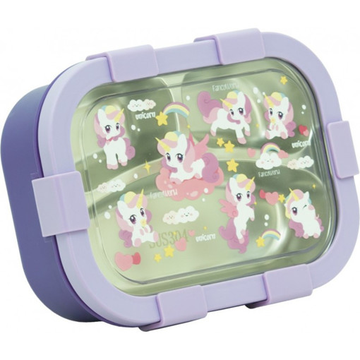Picture of Lunch Box 850ml Stainless Tandem,Unicorns