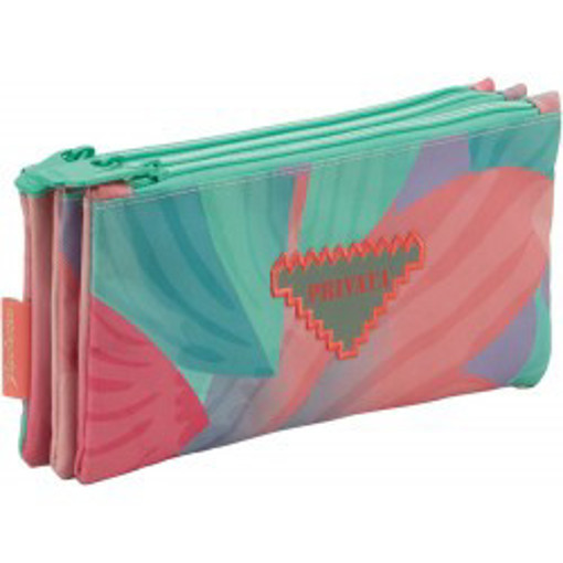 Picture of Pencil Case 3comp Large Privata Petals Tandem