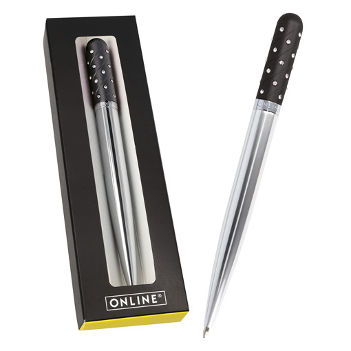 Picture of Ball Pen Crystal Black Online,Refillable