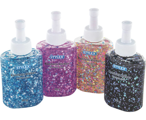 Picture of Glitter glue Colored 90gr Confetti Stylex