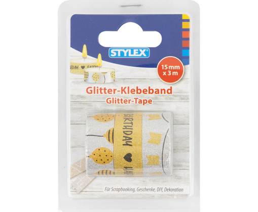 Picture of Glitter Tape 3m Asstd. 15mm Stylex