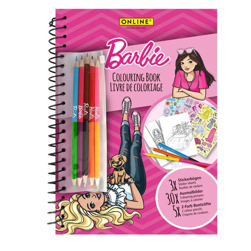 Picture of Item To Color 10colors Barbie Online+Stickers