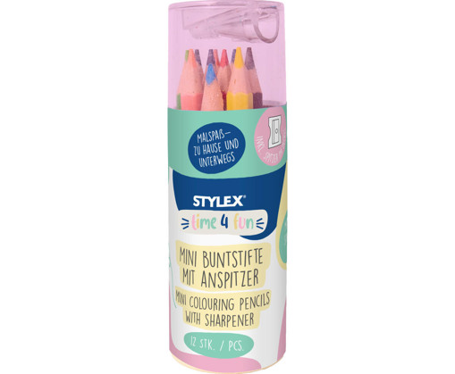 Picture of Colour Pencil Mini 12clrs With Sharpener Stylex