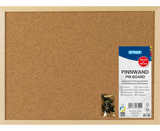 Picture of CorkBoard 30x40cm With Frame Stylex