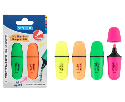 Picture of Highlighter Pack Mini 2clrs Brillant Stylex