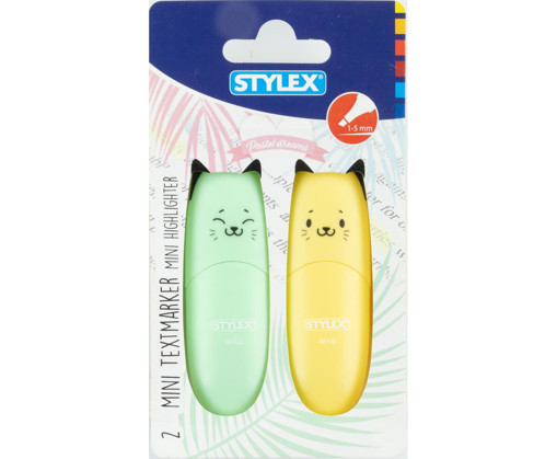 Picture of Highlighter Pack Mini 2clrs Pastel Stylex,Cat