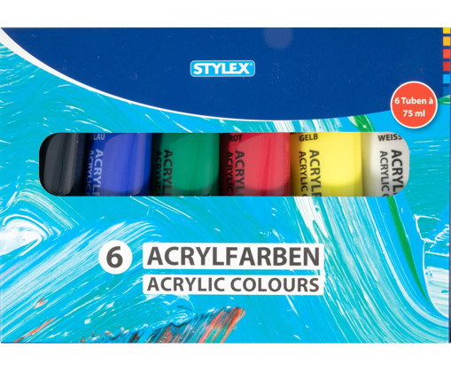 Picture of Acrylic Set 75ml 6clrs Stylex