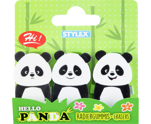 Picture of Eraser Fantasy Asstd. 3pcs Animals Stylex