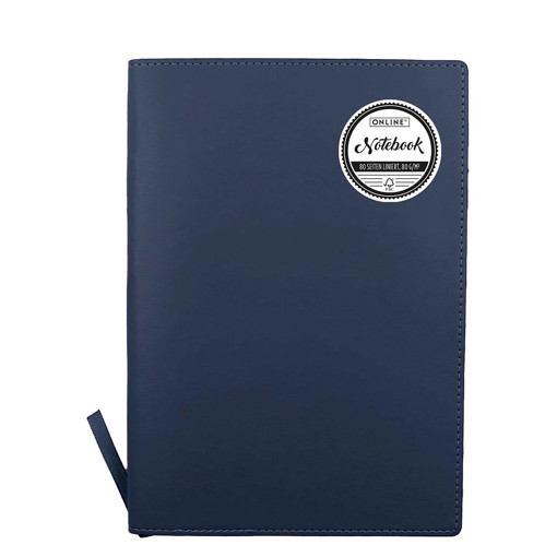 Picture of Notebook A5 Lined 80sheets Blue Soft Cover Online