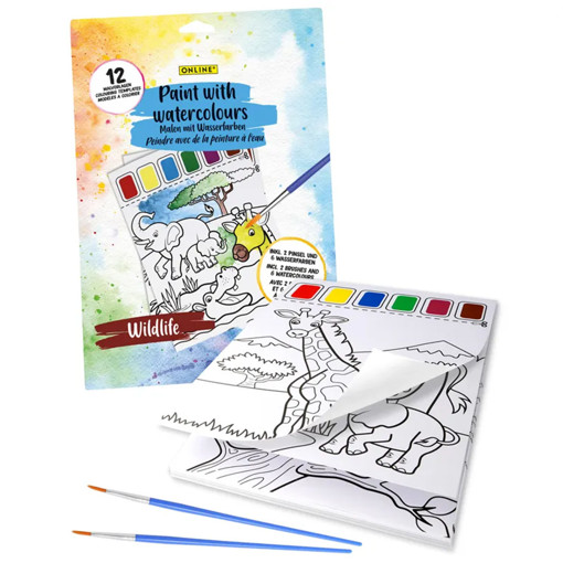 Picture of Painting Set +Drawing To Color Online