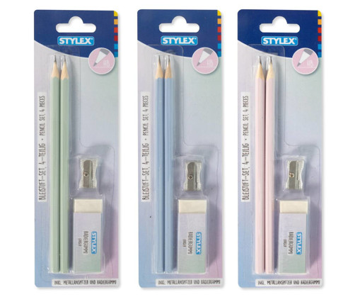 Picture of Pencil +Eraser And Sharpener Stylex